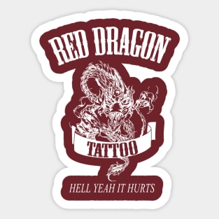 Red Dragon Tattoo Sticker